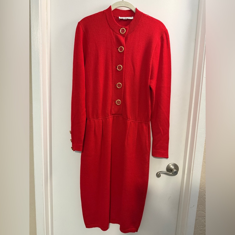 St. John Collection Midi Dress, Vintage, Sz 6